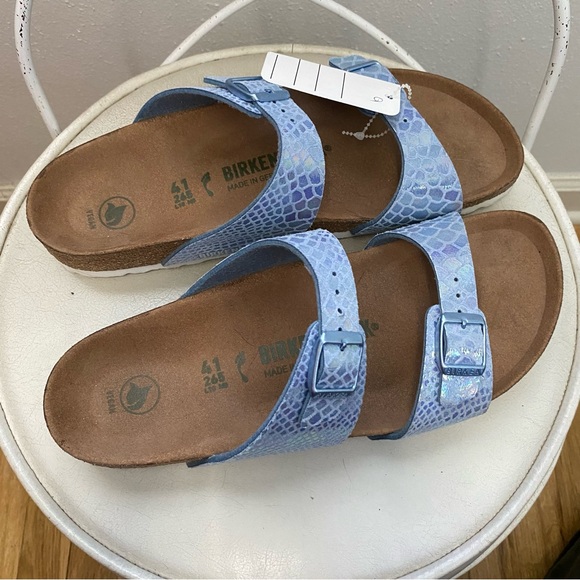 Birkenstock Blue Iridescent Scale Print - Picture 4 of 5